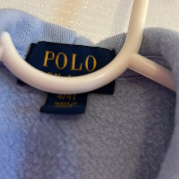 Polo Ralph Lauren Baby blue Hoodie LIGHT USED - Picture 3 of 11
